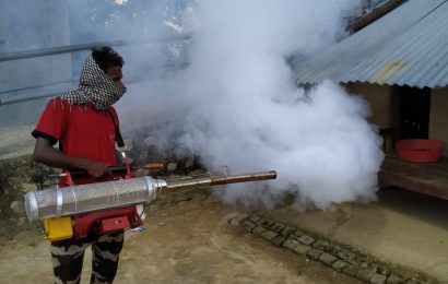 डुडुवा गाउँपालिकाले सम्भावित डेंगुका लार्भा नष्ट गर्ने अभियान शुरु