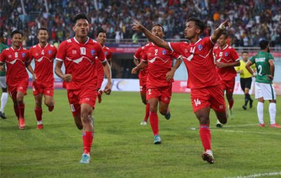 नेपालले बंगलादेशविरुद्ध मैत्रीपूर्ण फुटबल खेलमा ३-१ गोलले सानदार जित