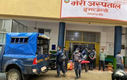 भेरी अस्पतालमा नेपाल प्रहरीले सुरक्षा दिन सुरु